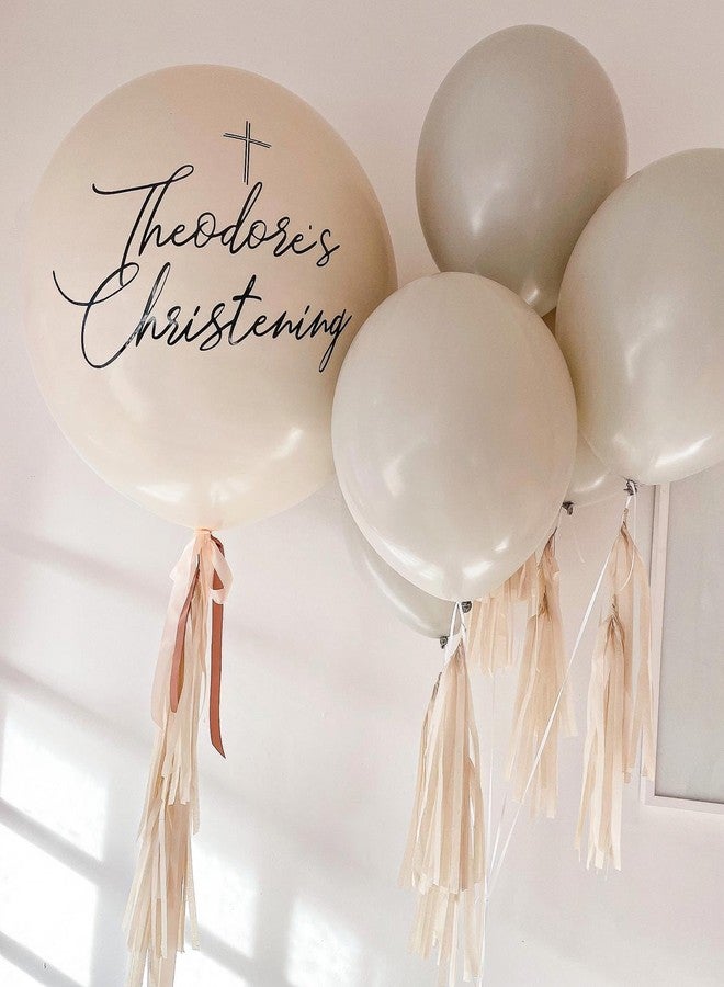 ADOINBY 36 Inch White Sand Balloons - 9Pcs Giant White Sand Balloons Jumbo Large Thick Big Cream Latex Balloons for Birthday Baby Shower Wedding Anniversary Gender Reveal Photo Shoot Party Decorations - Image 5